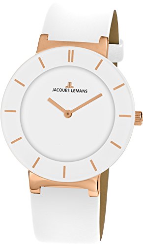 Jacques Lemans Damen-Armbanduhr Monaco Analog Quarz Leder 1-1867D Jacques Lemans Damen-Armbanduhr Monaco Analog Quarz Leder 1-1867D