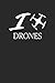 Produktbild DRONES: DROHNEN NOTIZBUCH  Notebook Drone Journal 6x9 lined