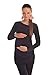 New Maternity Asymmetric Neck Top Tunic Pregnancy Size 8 10 12 14 16 18 6053 Variety of Colours (16, Black)