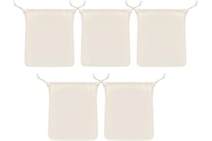 WYAN 5 paquets de sacs en tissu à fromage réutilisables, pour filtrer le lait de noix, le jus de fruits, la bière froide, la bière maison (20 x 30 cm)