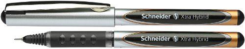 Preisvergleich Produktbild Schneider Xtra Hybrid 05 Tintenroller (Metallclip, Soft-Grip, 0,5 mm) 10er Packung schwarz