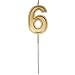 Price comparison product image TAOtTAO Gold Number Birthday Numeral Candles Number Cake Decor for Adults/Kids Party (6)