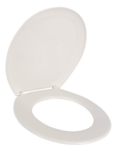WC-Sitz Palermo weiß | Toilettensitz | WC-Brille aus Thermoplast | Kunststoff-Scharnier | Fast-Fix-Schnellbefestigung | Klodeckel | Toilettendeckel - 5