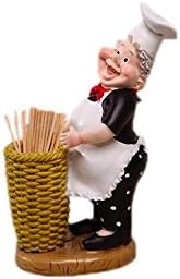 Toothpick Holder Dispenser Pocket Vintage Keychain Design Cool Fun Black Apron
