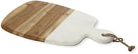 Marble and Wood 37x26 cm Rectangular Board – Marbela – Bruno Evrard