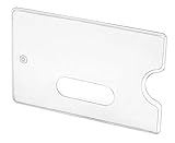 Farbe: transparent Doppelpack Kartentresor TRANSPARENT - Schutzhülle für Bankkarte oder vieles mehr - Hülle für ec-Karte - 2 Stück