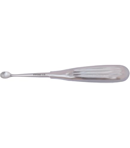 May Hautschieber / Löffel – Doppelseitig, Breit & Rund, Aus Rostfreiem Edelstahl, 14 Cm Länge – Für Nagelpflege & Kosmetik