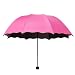 Produktbild Sunlera Magische Blumen Dome Sonnenschirmsun/Regen Folding Umbrella für Frauen Lady