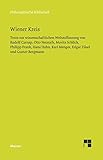 Image de Wiener Kreis: Texte zur wissenschaftlichen Weltauffassung von Rudolf Carnap, Otto Neurath,