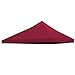 Produktbild Yaheetech 3 x 3m Ersatzdach Pavillondach Dach für Pavillon Partyzelt Gartenzelt Festzelt, aus PVC+ Polyester Wasserdicht Robust (Weinrot)
