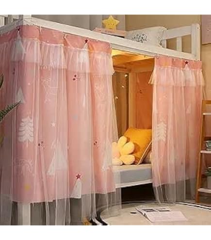 Rideau Occultant Pour Lit Superposé Ou Mezzanine - Taille 1.15x2 M - Motif Astronaute - Anti-poussière, Intimité - 7