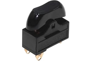 CIZIHUU Interruttore per asciugacapelli 4pcs,interruttore a bilanciere,3 posizioni su interruttore della barca off,Black