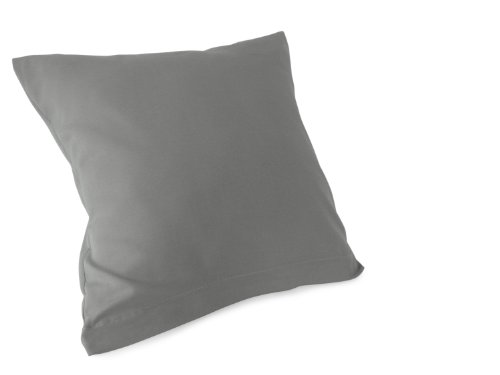 Doppelpack zum Sparpreis – Baumwoll-Kissenbezüge – Wohndekoration in schlichtem Design – 8 modernen Uni-Farben und 3 Größen, 40 x 40 cm, grau - 9