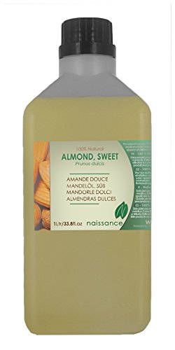 1 Litre Sweet Almond Oil - 100% Pure Cold Pressed