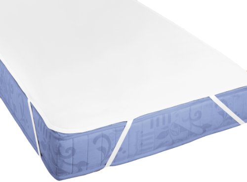 biberna 808302 Matratzenschoner aus Molton, mit Silver Protect Beschichtung, 180 x 200 cm, weiß