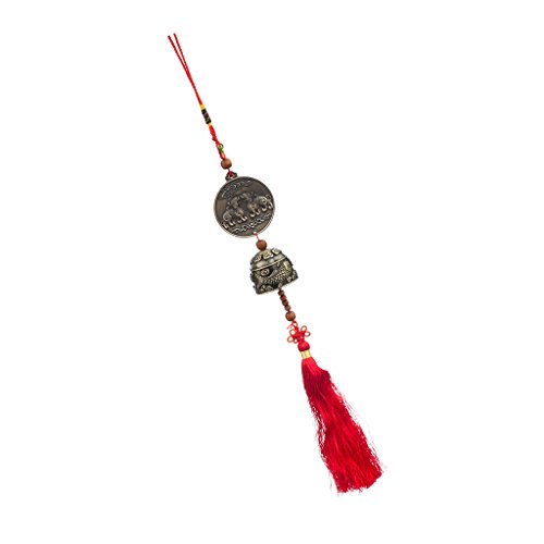 1x Windspiel Klangspiel Anhaengen mit Chinesischer Knoten Feng-Shui-Dekor #2 - 7
