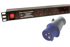 Dynamode PDU-12WS-V-SP-16CMDO 12 Way Vertical 13A Switched PDU/Power Bar > 16AMP - (> CABINETS)