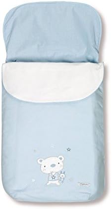 pirulos 45013013 – Sack Trolley, Bear Star, Cotton, 48 x 82 cm, White and Blue