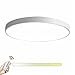 Produktbild LIVY Ultra-dünne Deckenleuchte ,LED Moderne Deckenlampe , , Kreative, Einfachheit ,Runde, Wandleuchte, 5CM Thin Lens Deckenleuchte, für Wohnzimmer Esszimmer Küche Arbeitszimmer Schlafzimmer Deckenlampe Pendelleuchte ( Color : Weiß stufenlos dimmbar-60cm 48W )