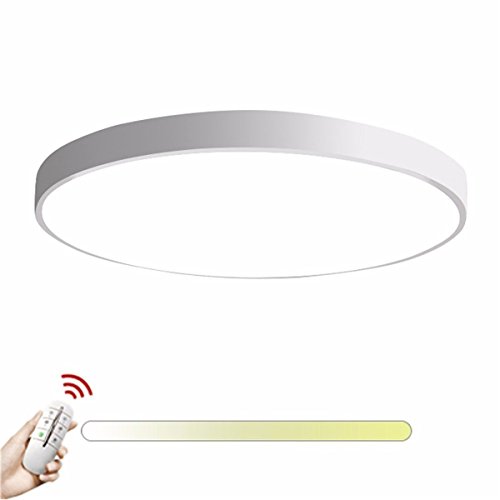 Preisvergleich Produktbild LIVY Ultra-dünne Deckenleuchte ,LED Moderne Deckenlampe , , Kreative, Einfachheit ,Runde, Wandleuchte, 5CM Thin Lens Deckenleuchte, für Wohnzimmer Esszimmer Küche Arbeitszimmer Schlafzimmer Deckenlampe Pendelleuchte ( Color : Weiß stufenlos dimmbar-60cm 48W )