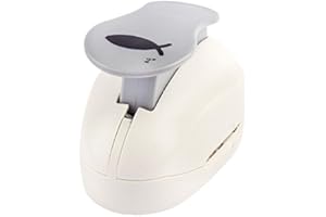 Ideen mit Herz Perforatrice Jumbo | symbole du poisson | Dimensions : 4,2 cm x 1,8 cm | Perforatrice à motif pour papier - cadeau & cartes