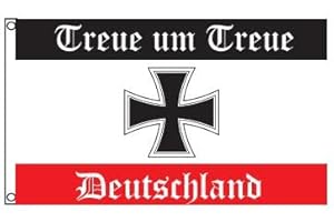 Stormflag Deutschland Eisernes Kreuz Flagge 90cmx150cm Deutschland Treue Flagge 3x5ft Polyester 90g mit Ösen mit Doppelnadel genäht.
