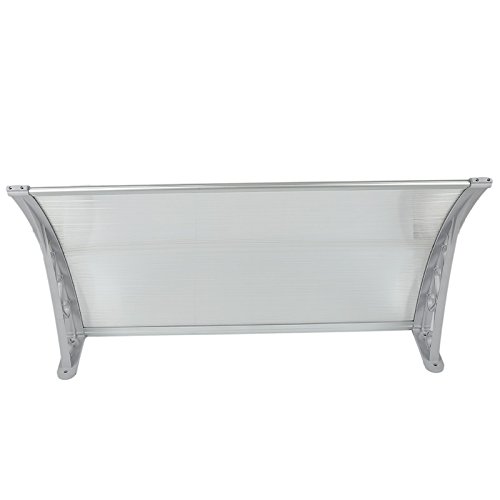 flyelf Tür Vordach Shelter Vorderseite Rückseite Veranda aus Tür Schatten 100 x 100 cm - 5