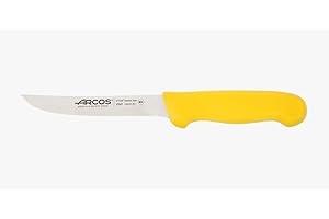 Arcos Couteau Désosseur Lame Acier Inoxydable Nitrum 160 mm. Couteau Professionnel pour Viande. Manche Ergonomique Polypropylène. Série 2900. Jaune