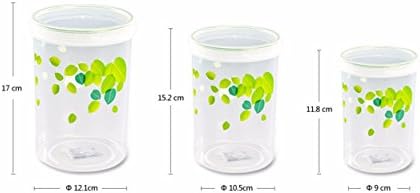 Storage Jar / Containers/Storage Boxes,Camellia sealed jar plastic jar canister kitchen pots of coarse cereals food can storage cans snacks and cans of coffee, set of 3