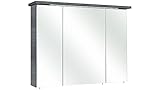 Made in Germany PELIPAL - Spiegelschrank Alika, LED, Breite 75 cm Graphit Struktur EEK: A+ (Spektrum A++ - A)
