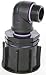 Produktbild *AME80_81 Auslaufadapter S60 x 6 Grobgewinde mit Reduziernippel AG 1" + 90° Winkel, IBC-Container-Zubehör-Regenwasser-Tank-Adapter-Fitting-Kanister,Tonne,Zysterne