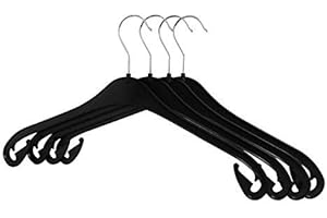 ‎RSR HANGERS RSR Hangers Kleiderbügel NA 47 cm - 20 Stück - aus Kunststoff- 360° drehbarer Haken - platzsparend - Hemdenbügel - Blusenbügel - Mäntel - schneller Versand - Made in Germany