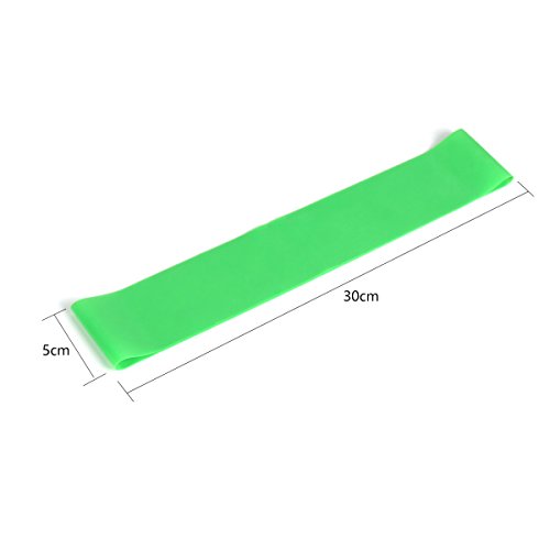Widerstandsbänder Beine / Fitnessbänder Gummi Ring / 5er Set Stark Gymnastikbänder / übungsband Therabänder Kraftsport für Beine und Arme Ideal für Reha Physiotherapie Pilates Yoga Crossfit zu Hause Training oder im Freien - 3