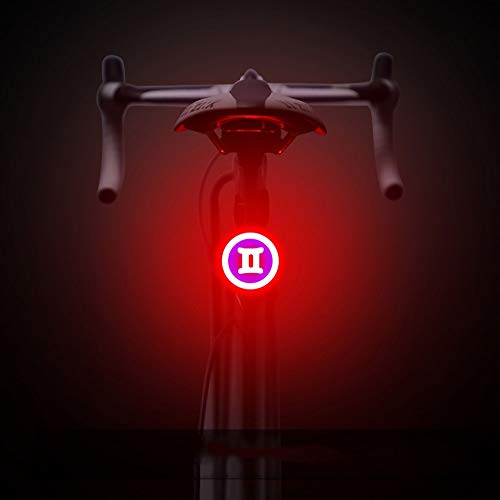 Preisvergleich Produktbild Rücklichter,Led-Rücklichter Zeigen Kreatives, Wasserdichtes Outdoor-Zubehör Für Reitzubehör (10Lm), Usb-Aufladung, Rotes Licht + Blaues Licht