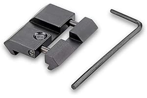 ACEXIER Military Dovetail to Weaver Picatinny Adaptador de Aluminio de 11 mm a 22 mm .22 Cal Rifle Gun Accesorio Base de Montaje Adaptador de riel a presión