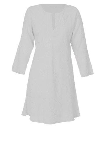 Shorter Style Best Selling White Kaftan Dress (16)