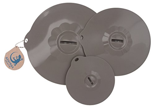 Food Prep Silikondeckel mit Saugeffekt von azureus™ – Set mit universellen Größen – für Schüsseln, Behälter, Töpfe – als Ersatz für Aluminiumfolie und Frischhaltefolie - 5