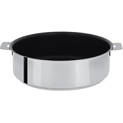 Cristel - S26QE- Sauteuse inox 26cm sans poignée amovible - Anti-adhérent Exceliss+ Collection Mutine