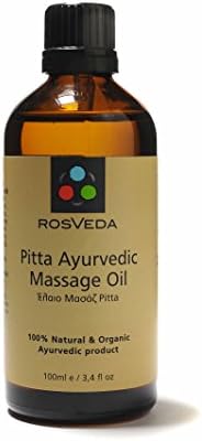 Rosveda Pitta Ayurvedic Massage Oil - 100% natural Ayurveda massage oil - 100 ml