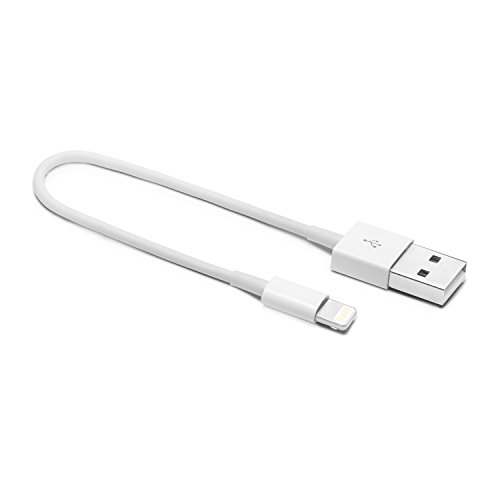 iprotect Cable de carga USB 15 cm cable de datos 0 15 m para iPhone 7  7 Plus  5 5s 5c  iPhone 6  6 Plus  iPod Touch 5G  iPad mini  iPad mini 2  iPad 4  iPad Air  iPad Air 2  iPod Nano 7G-blanco