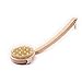 Body Back Brush - LEORX Detachable Massage Natural Bristle Shower Bath Body Brush with Bent Handle