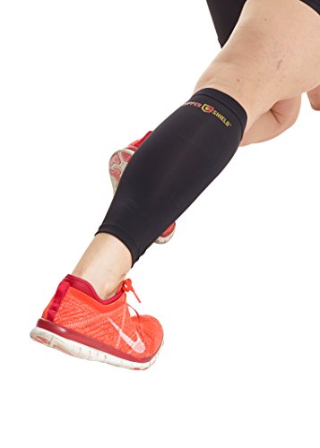 Copper Shield - Gambale per stinco e polpaccio, con rame infuso per una maggiore protezione, per guarire da periostite e stiramenti del polpaccio, favorire la circolazione e il recupero muscolare e per altre terapie