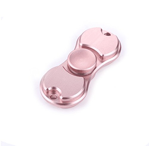 EDC Fidget Spinner High Speed Stainless Steel Bearing ADHD Focus Anxiety Relief Pink Aluminum Toys