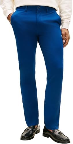Tommy Hilfiger Denton Essential Twill MW0MW40262 - Pantaloni Chino da Uomo, Taglia 30 W/32 L, Colore: Blu