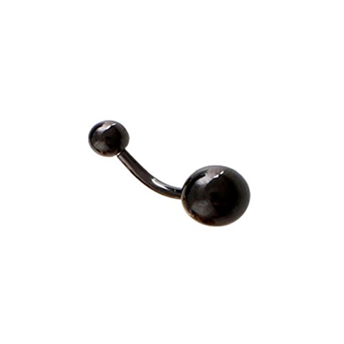 4 Colorful Stahl Ball Navel Ring Piercing Bauch Button Ring Body Jewelry Spring Style - 3