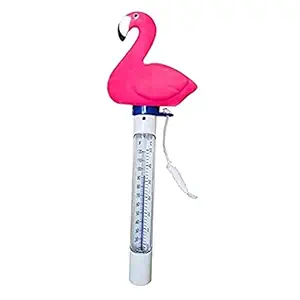 VMS INDIA Cartoon Cute Floating Swimming Spa Pool Pond Thermometer Flamingo