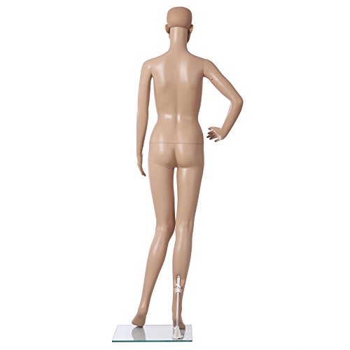 Songmics Neu Schaufensterpuppe Mannequin PE Plastik Weiblich MPLM01 - 6