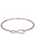 Produktbild Elli Damen Schmuck Armband Gliederarmband Infinity  Unendlichkeit Liebe Freundschaft Forever Liebesbeweis Silber 925 Rosé Vergoldet Swarovski® Kristalle Gold Länge 18 cm