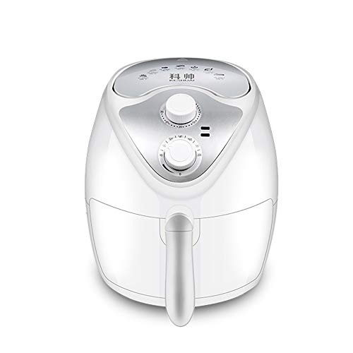 XIAWEIAINI Grande friteuse à air Grande capacité 1300W Panneau d'affichage Tactile LCD pour Une Cuisine Saine Faible en Gras, friteuse Multi-Fonctions - Frit et cuit au Four, Noir/Blanc,Blanc