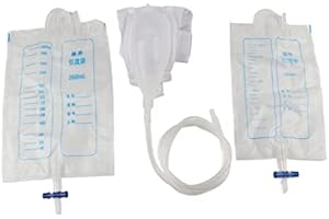 ‎PONGNAS Tragbares Urinalsystem, Urinsammeltasche aus Silikon für Menschen mit Mobilitätsstörungen, Urinal für Erwachsene mit Urinkatheter für Männer, Frauen, ältere Männer(Elderly Men Type)